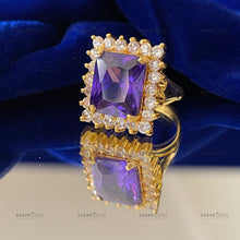 Load image into Gallery viewer, Purple Stone Ring
