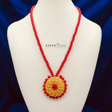 Load image into Gallery viewer, Red Beads Necklace
