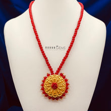 Load image into Gallery viewer, Red Beads Necklace
