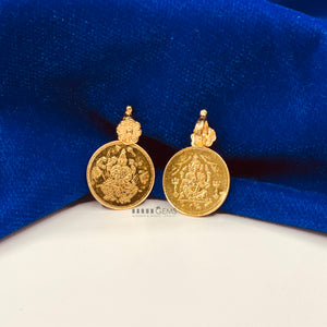 Laxmi Ganesh Coin Pendant