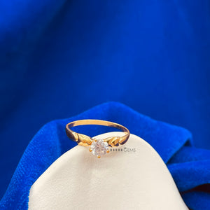 Rising Solitaire Ring